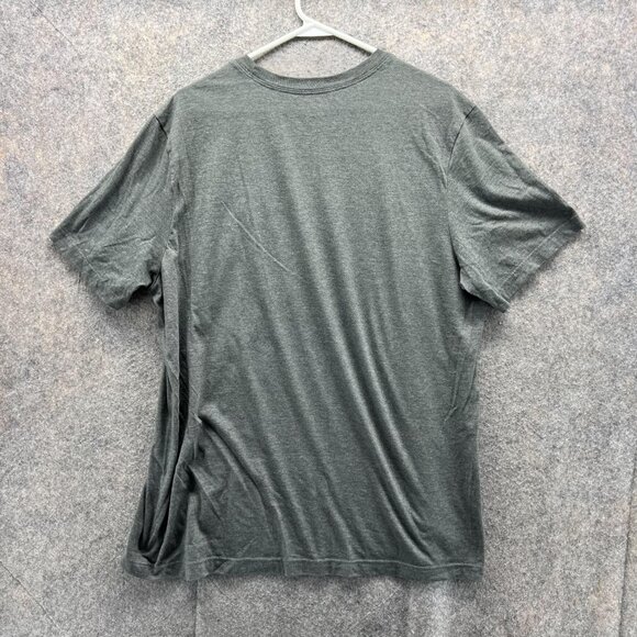 Nike Shirt Men Extra Large Gray Red Athletic Crewneck Swoosh Gym Just Do it - Picture 10 of 12